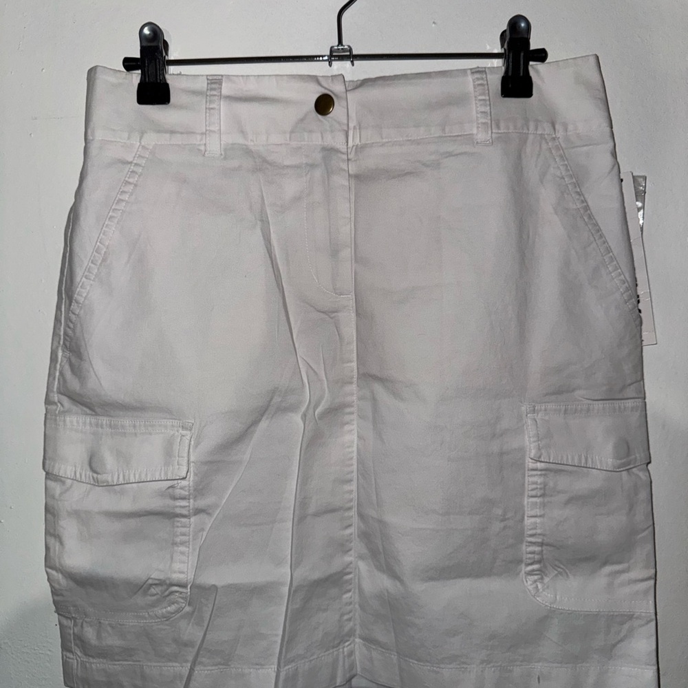 White DKNTC Cargo Skirt